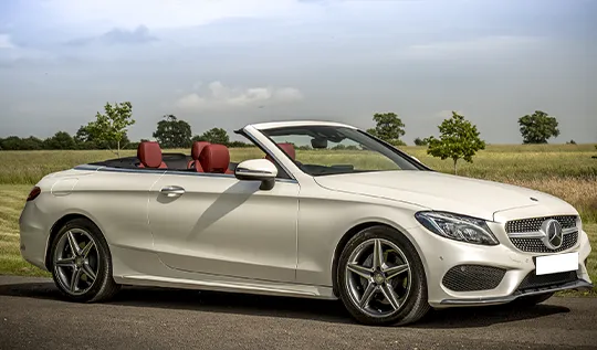 Convertible Mercedes Car for Corporate Events